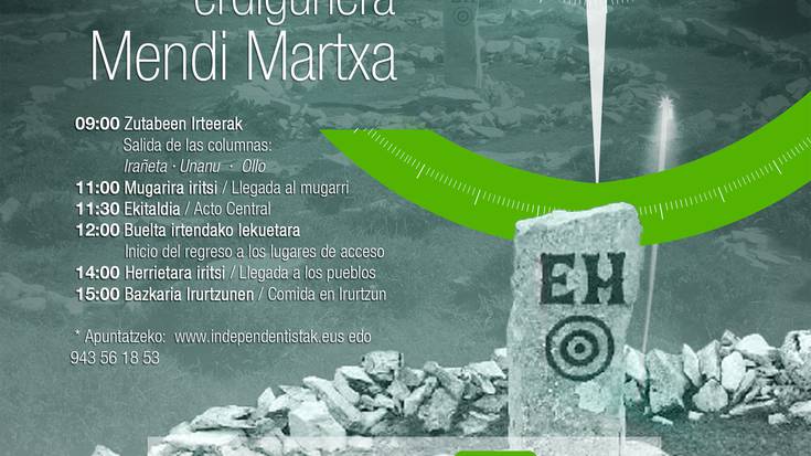 Euskal Herriko erdigunera mendi martxa 2015eko urriaren 11an