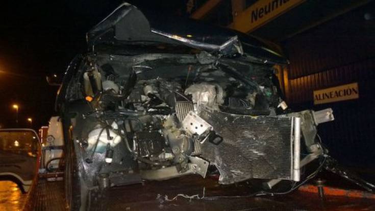 Mikel San Sebastian Lesakako presoaren lagun batek auto istripua izan du