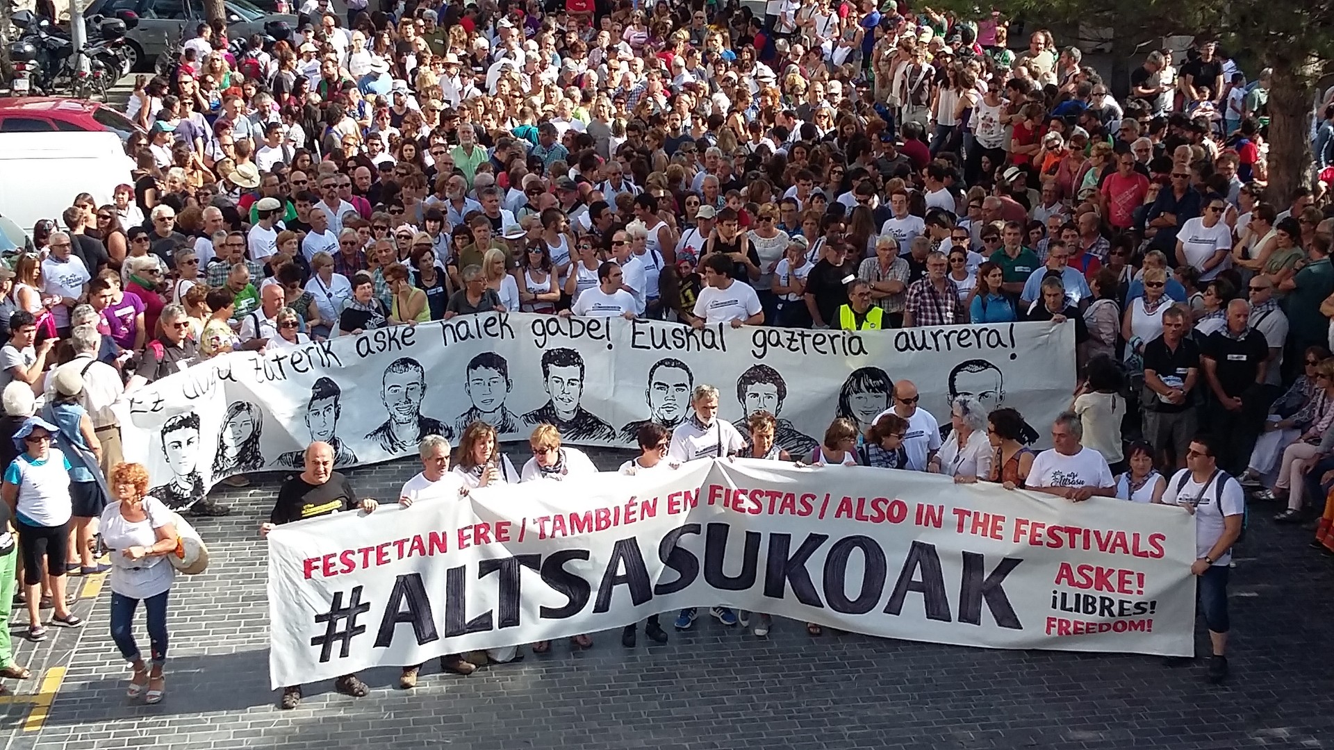 Altsasuko auzian justizia eskatzeko manifestazioa, larunbatean