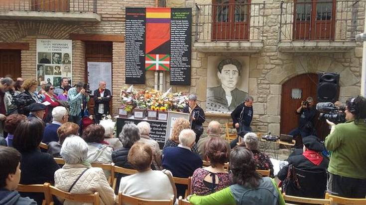 Omenaldia Kasedan, 1936an fusilatutako hiru bizilagun gogoratzeko  