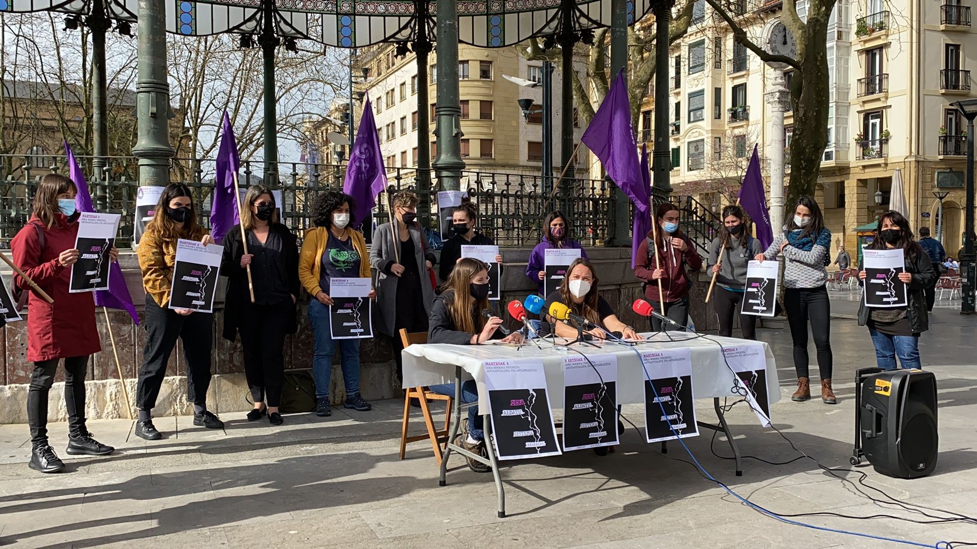 Auzoka eta herrika eginen du protesta mugimendu feministak Martxoaren 8an