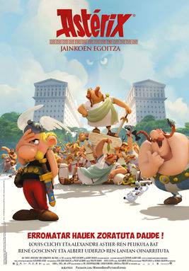 "Asterix. Jainkoen egoitza", berriz ikusgai, Iruñerrian, Golem La Morean, euskaraz.