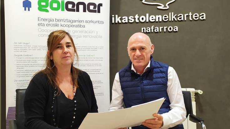 Elkarlanerako hitzarmena sinatu dute Nafarroako Ikastolen Elkarteak eta GOIENER kooperatibak