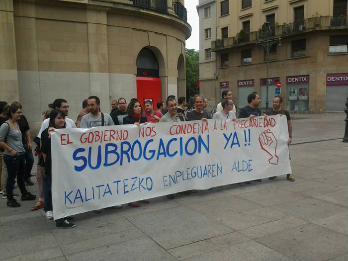 Subrogazioa eskatu dute Nafarroako Gobernuak azpikontratutaturiko informatikariek