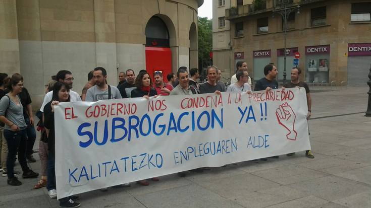 Subrogazioa eskatu dute Nafarroako Gobernuak azpikontratutaturiko informatikariek