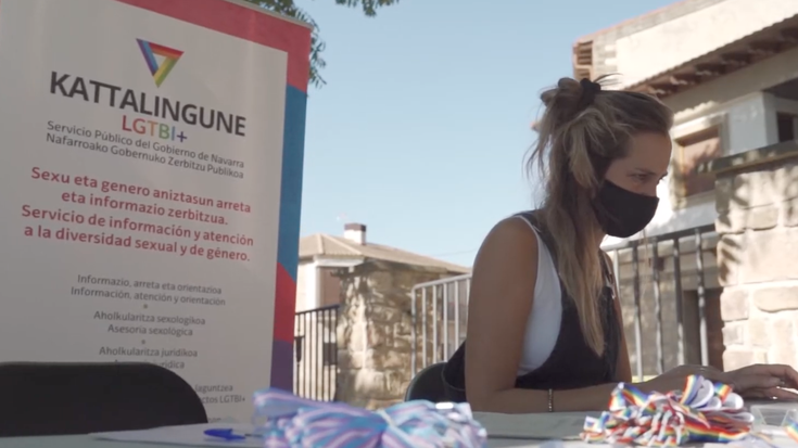 400 pertsonak parte hartu dute Nafarroa Erdialdean LGTBI+ aniztasuna ikusarazteko lehen programan