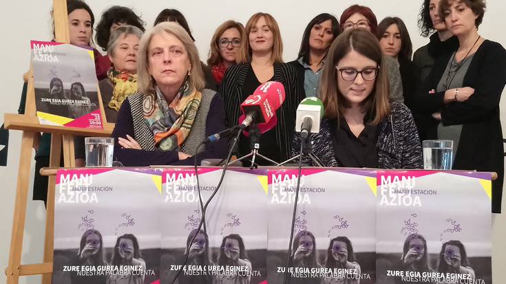 'Zure egia gurea eginez' lelopean kaleak hartuko ditu Iruñerriko mugimendu feministak azaroaren 25ean