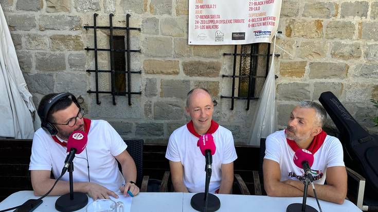 Mikel Juaniz eta Jose Luis Larraburu (La Pamplonesa): “Jende xelebrea hurbiltzen zaigu dianetara, baina beti errespetuz”