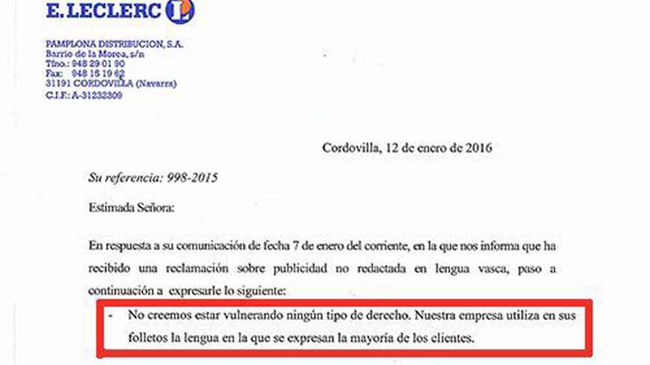 E.Leclerc merkatal guneari euskara bost 