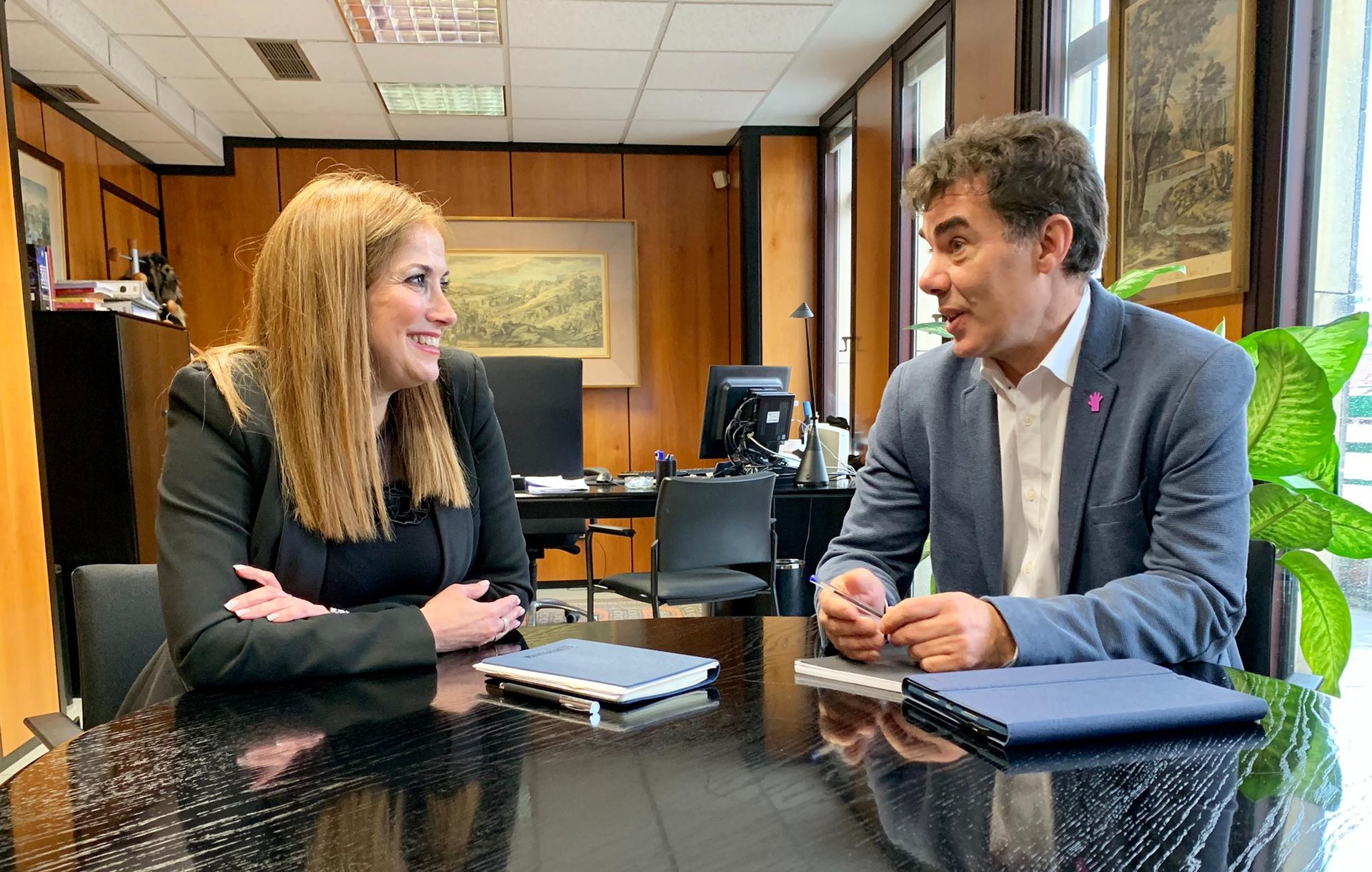Bilera egin dute Nafarroako eta EAEko Justizia arduradunek