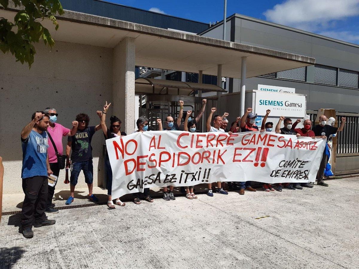 Gamesako enpresa batzordeak lanuzteak eta manifestazioak iragarri ditu lantegia ixtearen aurka
