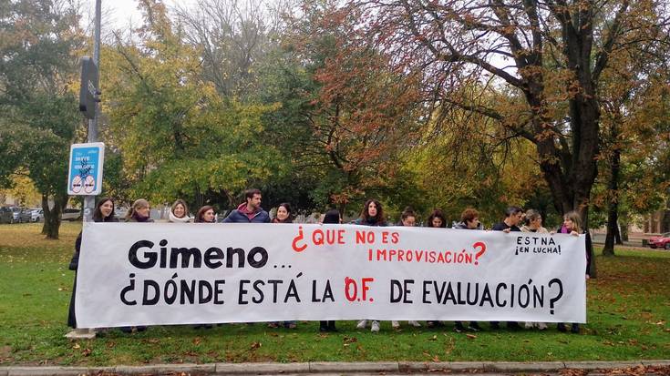 Hiru eguneko greba abiatu dute gaur Lanbide Heziketako ikastetxeek