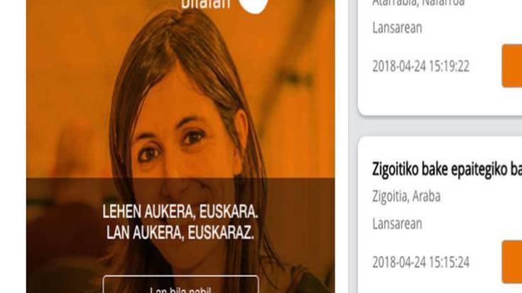 Abian da 'Lansarean App': lan aukera euskaraz izatea errazten duen aplikazioa