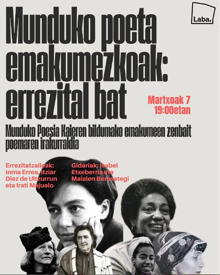 Munduko poeta emakumezkoak: errezital bat