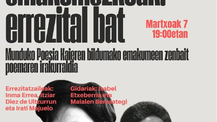 Munduko poeta emakumezkoak: errezital bat