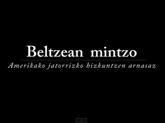 Beltzean Mintzo dokumentala asteazken honetan