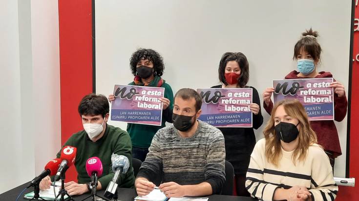 Lan erreforma berriaren kontrako manifestaziora dei egin dute euskal sindikatuek