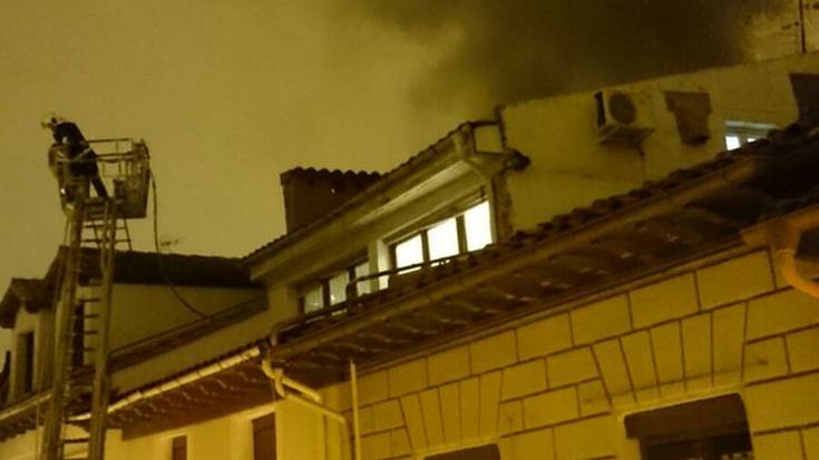 Sutea izan da Karmen kaleko etxebizitza batean