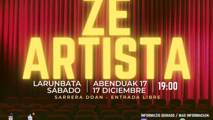 'ZE ARTISTA' talentu lehiaketa