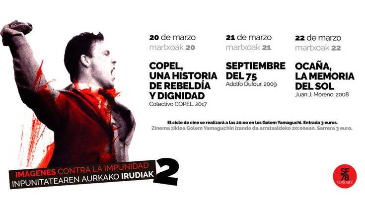 78ko sanferminak gogoan plataformak gaur ekinen dio inpunitatearen kontrako zine zikloari