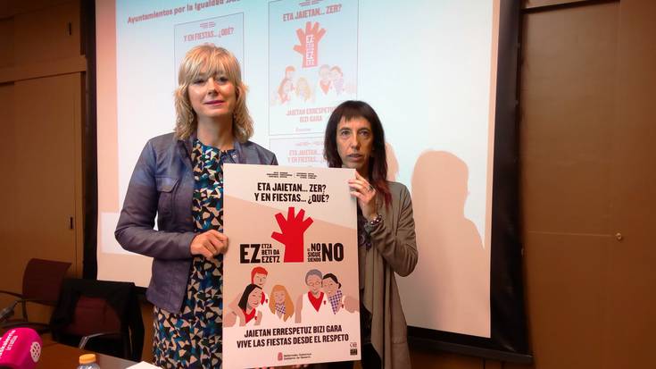 'Eta festetan, zer? Ezetza beti da ezetz, jaietan errespetuz bizi gara' kanpaina, abian 