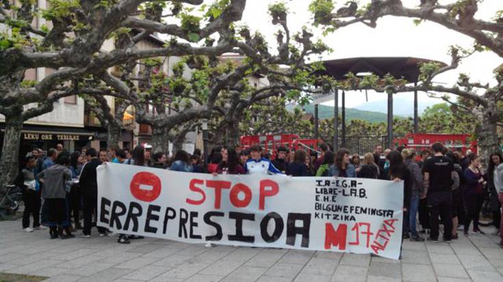 Lau gazte gehiago atxilotuak LOMCEren aurkako martxoko grebarengatik