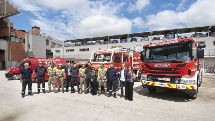 Nafarroako Suhiltzaileek sei ibilgailu berri dituzte 
