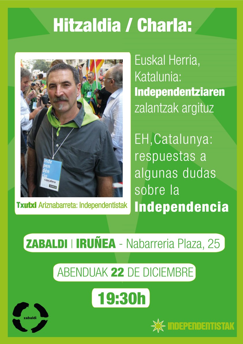 [Hitzaldia] Euskal Herria, Katalunia: independentziaren zalantzak argituz