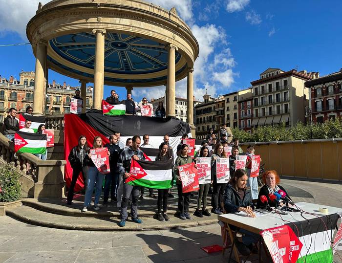 Palestinarekiko elkartasunak Iruñeko karrikak hartuko ditu urriaren 4an