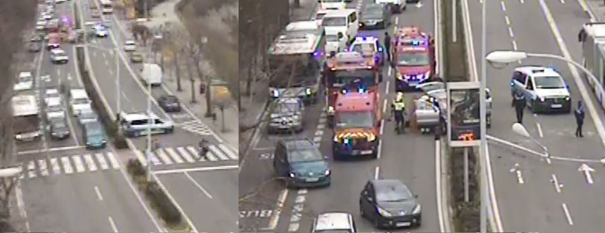 Auto-istripu batek zirkulazio arazoak eragin ditu Baxe Nafarroako etorbidean