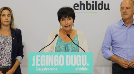 EH Bilduren militanteek Txibiteren inbestiduran abstenitzearen alde egin dute