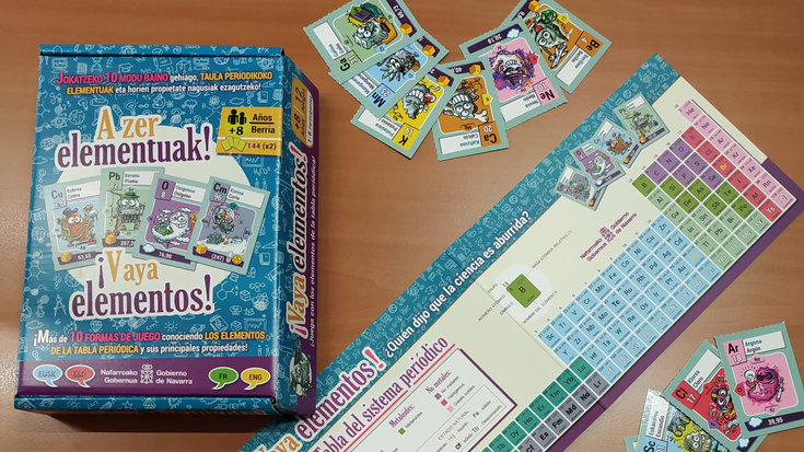 A zer elementuak!, zientzia-dibulgazioko joko berria taula periodikoko elementuak erakusteko