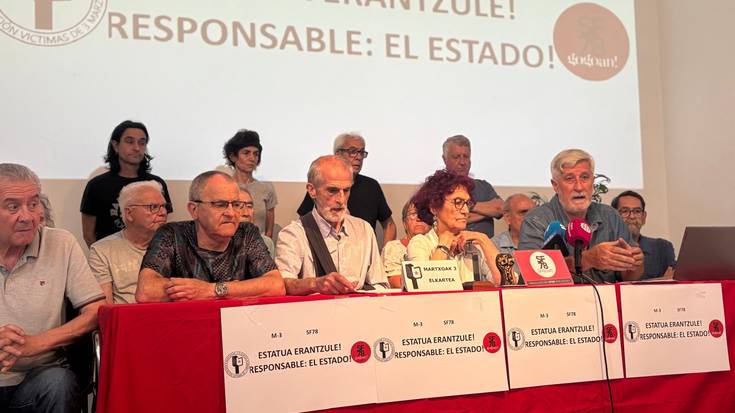 Iruñeko eta Gasteizko gertakarien gaineko erantzukizuna aitor dezala eskatu diote Espainiako Gobernuari