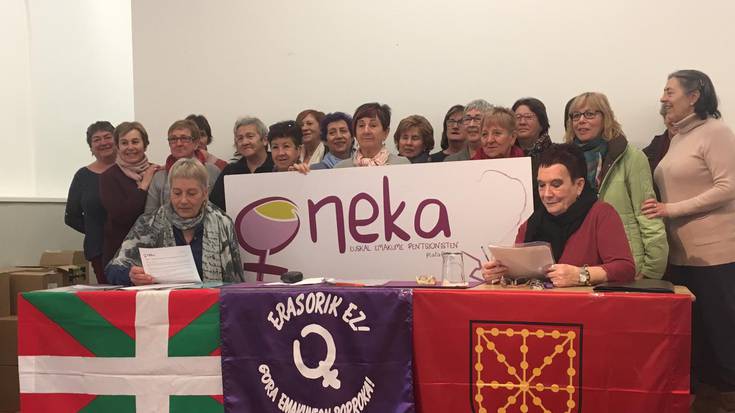 'Oneka', emakume pentsionisten eskubideak defendatzeko plataforma