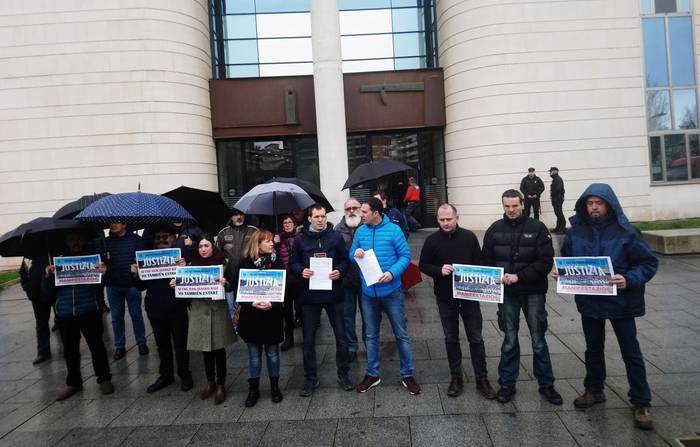 Altsasuko auzia Nafarroan epai dezaten eskatu dute hainbat sindikatuk