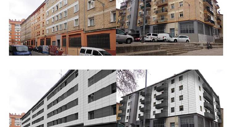 Sanduzelaiko 7 ataritan energia-eraginkortasuna hobetzeko proiektua aurkeztu du Iruñeko Udalak
