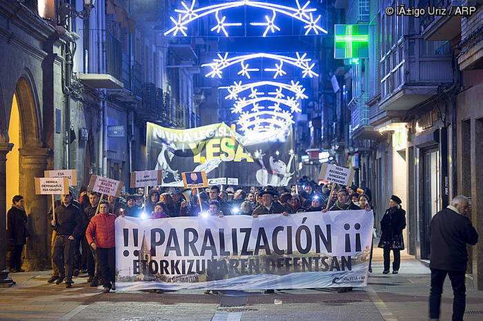 Esako urtegiaren handitzearen kontrako manifestazioa egingo dute 27an Iruñean