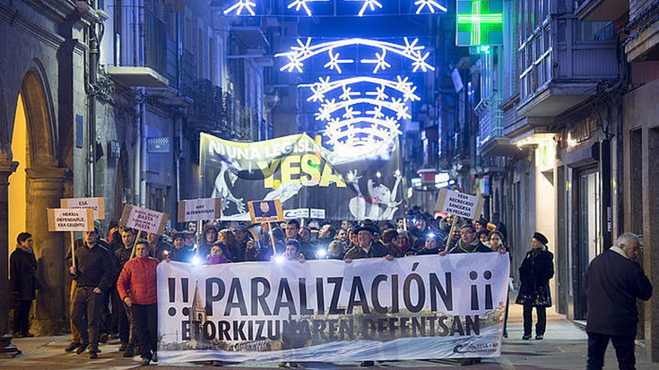 Esako urtegiaren handitzearen kontrako manifestazioa egingo dute 27an Iruñean