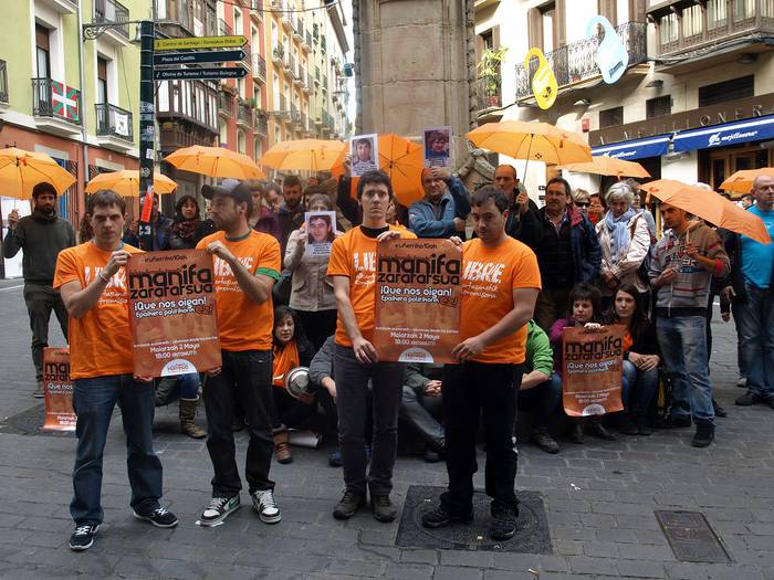Gaur manifestazioa egingo dute Iruñean, astelehenean Madrilen hasiko den epaiketaren aurka
