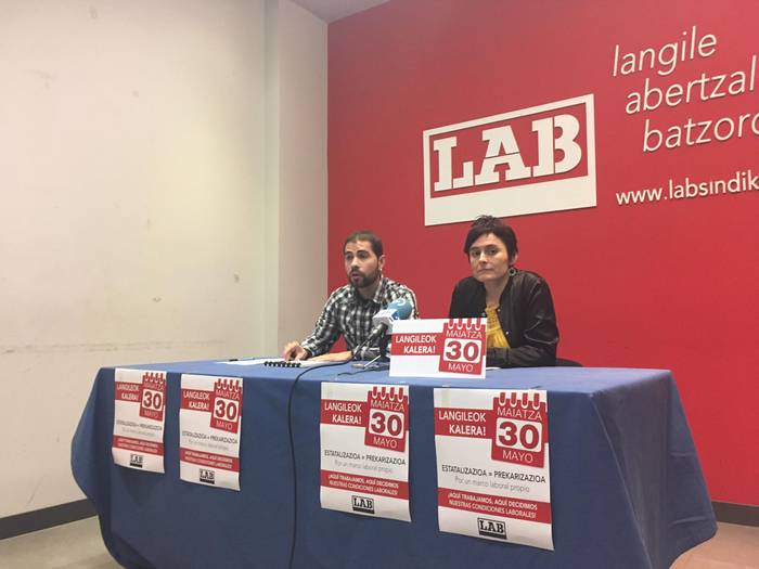 Lan hitzarmenak Espainian negoziatzearen aurka azaldu da LAB