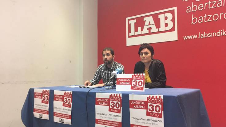Lan hitzarmenak Espainian negoziatzearen aurka azaldu da LAB