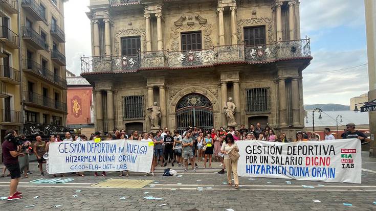 Nafarroako kirol instalazioetako langileak greban ere ostiral honetan