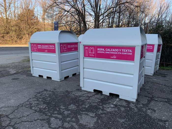 Erabilitako arropa birziklatzeagatik, ordainsaria