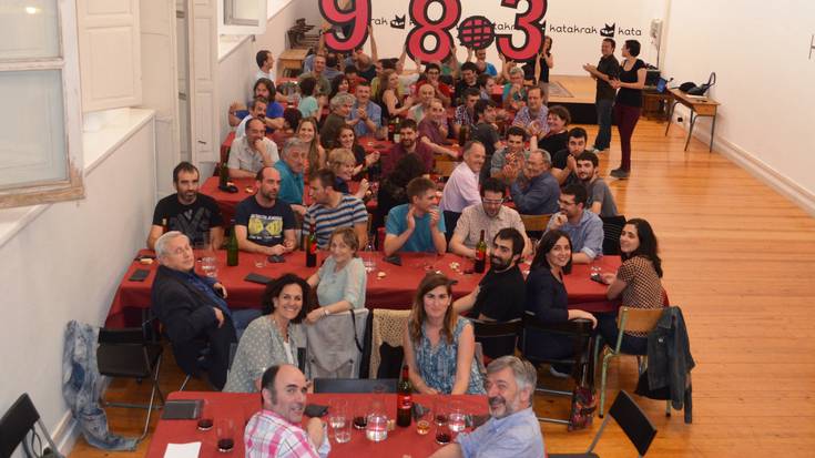 Lizentziadun afaria kolaboratzaile eta lagunekin