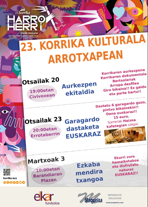 Korrika Kulturala: Garagardo dastaketa