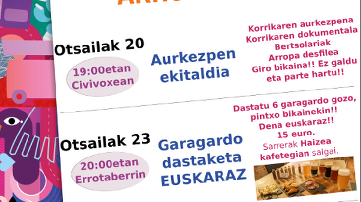 Korrika Kulturala: Garagardo dastaketa