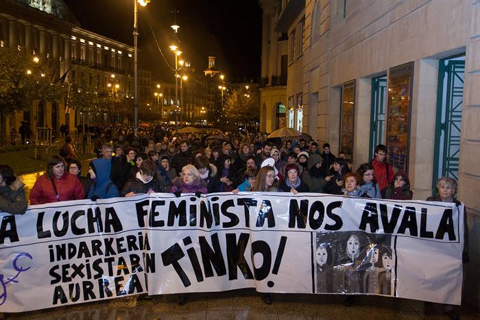 Indarkeria sexistaren aurkako mobilizazioa, argazkitan