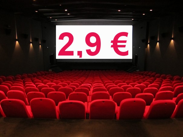 Zinemara joateko aukera 2,90 euroan