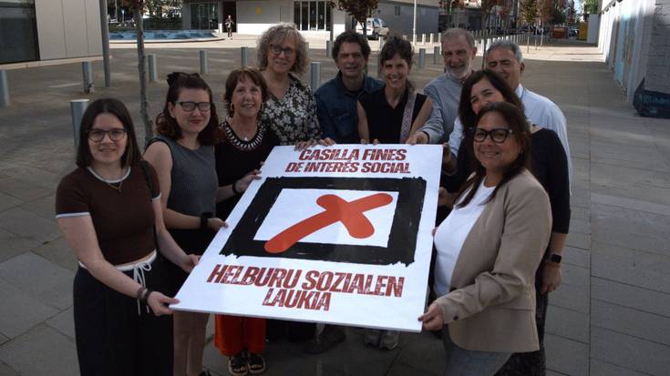 Errenta aitorpenean helburu sozialetarako laukitxoa markatzeko dei egin dute 170 entitatek