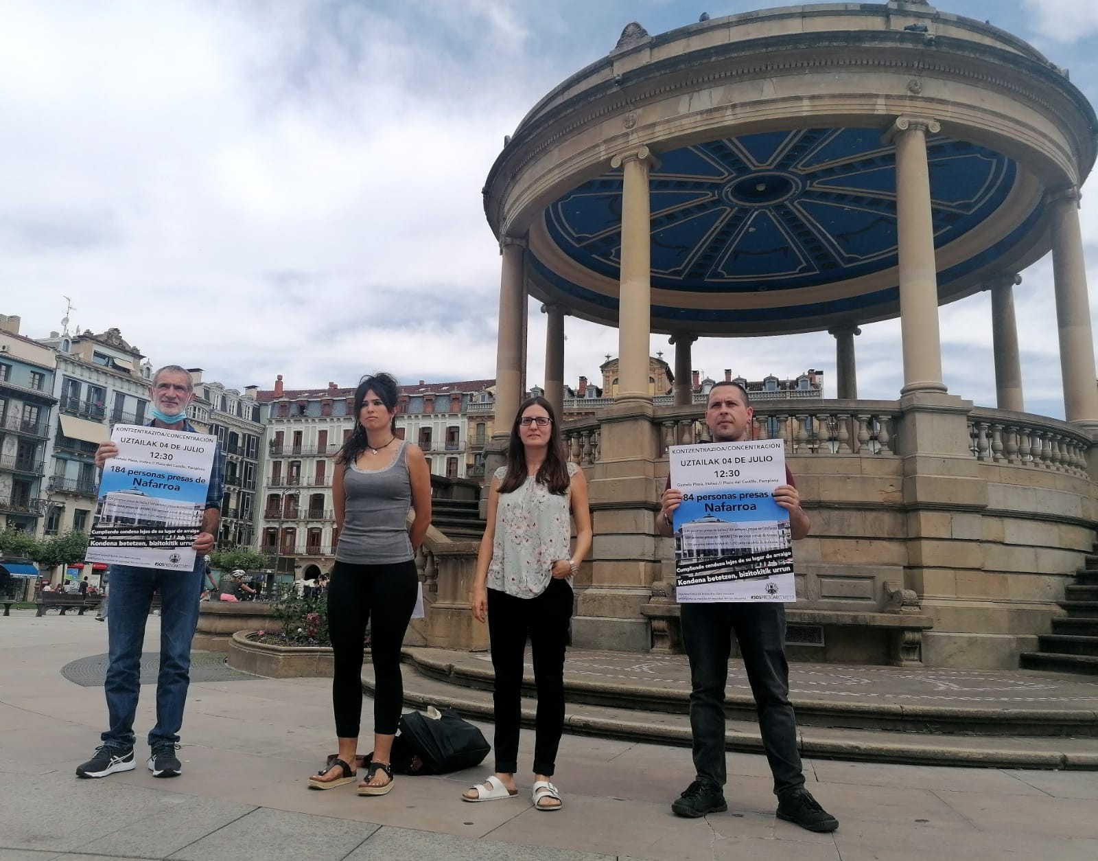 Presoek zigorra haien errotze lekuan bete dezatela eskatzeko elkarretaratzera deitu du #SosPresoakCovid19 plataformak